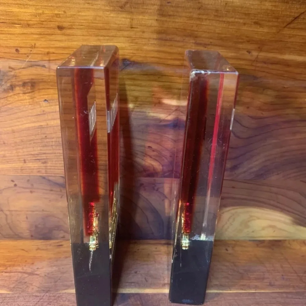 1970s MICHELOB BEER 5 inch Red Fade Lucite Tap Handle - Picture 4 of 7